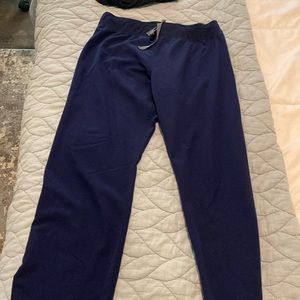 Navy blue fig scrub pants